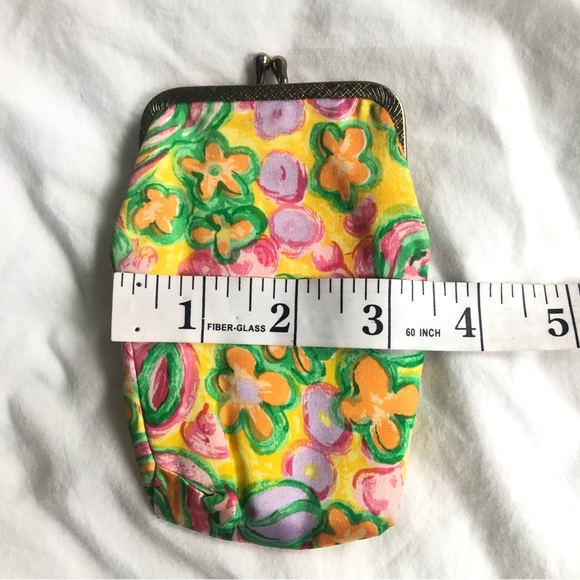 Vintage 60s Floral Kiss Lock Coin Purse - Picture 8 of 8